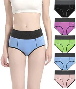 Benirap Womens Underwear Soft Cotton Hipster Panties Breathable Briefs 5 or 6 Pack