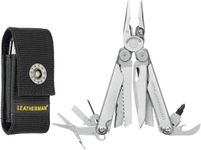 LEATHERMAN Wave Plus - The Multi-Tool for Any Task, 18 Multipurpose Tools with Lockable Blades for Camping, DIY and Outdoor Adventures Made in The USA in Stainless Steel