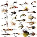 24 Fly Fishing Flies Assortment for
