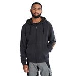 Timberland PRO Men's Honcho Sport Full-Zip Hooded Sweatshirt, Black-2024 New, XX-Large