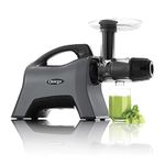 Omega Celery Juicer and Nutrition System Masticating Juicer, Cold Press Juicer Machine For Celery with Adjustable Dial, 10 years motor warranty, 200-Watt, Grey