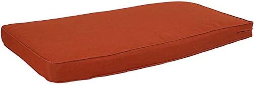 Sunnydaze 41-Inch x 18-Inch Weather-Resistant Indoor/Outdoor Bench Cushion - Rust