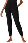 Amazon Essentials Women's Knit Jersey Jogger Sleep Bottom, Black, Medium