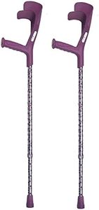 Switch Stickes Euro Style Crutches, Adjustable Forearm Crutches for Adults, Arm Crutches for Walking, Purple Windsor
