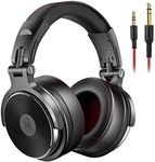 OneOdio Hi-Res Professional Studio DJ Headphones for Monitoring and Mixing Recording, Over Ear Headphones with 50mm Driver Unit with Detachable Cable