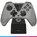 Oniverse Wireless Controller Compatible with Switch OLED Lite PC ANDROID iOS, Charging Dock, Adjustable Vibrations, Macro Buttons, Turbo Mode, Wake-Up, 6-Axis Gyroscope, Astralite Nysa Grey