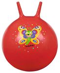 moses 16129 Crawling Beetle Ball for Children from 4 Years, Indoor and Outdoor Toy for Sitting and Bouncing, Red with Butterfly