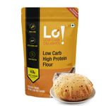 Lo! Low Carb Delights - High Protein Flour | 8 Gms of Protein Per Roti | Low Carb Atta | Lab Tested Low Carb Flour for Diet Food - 2 Kg