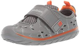 Stride Rite Baby-Boy's Made2Play Phibian Machine Washable Water Play Sneaker Shoe, Grey Shark, 1 UK Child