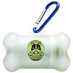 Pogi's Dog Poop Bag Dispenser with Metal Carabiner Clip - Includes 1 Dog Poop Bag Holder for Leashes & 15 Scented Poop Bags for Dogs