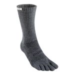 Injinji Unisex Trail Midweight Crew Xtralife Socks Small Granite