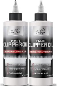 Evo Dyne Hair Clipper Oil (8-oz Per Bottle), Made in USA, Clipper Oil for Electric Clippers | Prevents Rust & Extends The Life of Clipper & Blades (2-Pack)