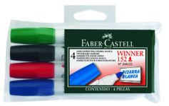 Winner 152 Bullet Tip Wallet of 4 Whiteboard Markers