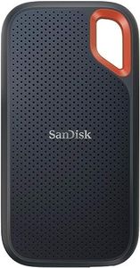 SanDisk SSD, External 4 TB USB3.2 Gen2, Read Up to 1050MB/s, Splashproof and Dustproof, SDSSDE61-4T00-GH25, Extreme Portable SSD, V2 Win Mac, PS4, PS5, Eco Package