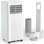 Air Conditioning Unit - Portable Air Conditioner 7000 BTU with Remote Control, 4-in-1-Cooling, 24H Timer, Dehumidifier & Sleep Mode AC, Aircon with Digital Display, Window Kit | Covers 215 sq.ft