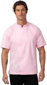 Chef Works Men's Springfield Chef Coat, Pink, Large