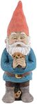 Floryden Gnome Figurine, Holding Sunflower Friendly Welcome The Master Home for Indoor Outdoor Patio Yard Lawn Decor, Polyresin 11.8" H