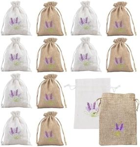 KiKiHong Pack of 12 Lavender Bags Empty 13 x 18 cm Lavender Bags Empty Suitable for Lavender, Spices and Jewellery Packaging