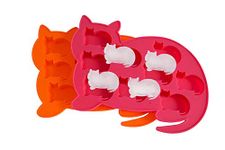 2 Pack LYWUU Cat Shaped Silicone Ice Cube Molds and Tray