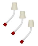 Hummingbird Feeder Tubes with Red Tip - for DIY Hummingbird Feeders, 1" Long Stopper |3 Pack (Original)