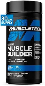 Muscletech Nitric Oxide Supplements for Men & Women, Muscle Builder (30 Capsules) - Nitric Oxide Booster Supplement Supports Muscle Gain & Performance - 400mg Peak ATP for Enhanced Strength