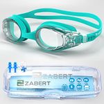 ZABERT KX Toddlers Kids Swim Goggles, Swimming Goggles for Kids Toddler Baby Age 0-5 Years Old Teal Turquoise