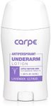 Carpe Underarm Antiperspirant and Deodorant, Clinical strength with Lavender Citrus scent, Combat excessive sweating Stay fresh and dry, Great for hyperhidrosis