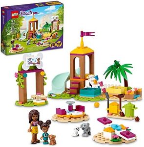 LEGO Friends Pet Playground 41698 Building Kit Designed to Grow Imaginations; Animal Playset Comes with Andrea and 3 Dog Toys; Creative Birthday Gift Idea for Kids Aged 5 and up (210 Pieces)