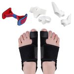 YUHENGCT Bunion Corrector for Women and Men big toe,Bunion Relief Kit with Toe Spacers and Exercise Strap,Non-Surgical Hallux Valgus Correction for Day/Night Support