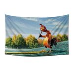 Fvieon Chicken Flag 3X5FT Meme Tapestry Funny Man Cave Wall Flag for College Dorm Decor, Outdoor, Bedroom or Home Office Wall Decor