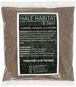 Hale Habitat & Seed Clovers, Alfalfa, & Chicory Food Plot Seed Mix, 1/2 Acre, Perennial Year-Round Attractant