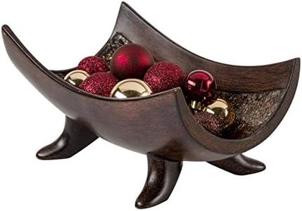 Creative Scents Schonwerk Decorative Bowl for Home Decor - Centerpiece for Dining Room Table - Coffee Table Decor for Living Room - 10" Resin Bowl - House Decor Decorations or Key Bowl for Entryway