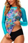 Womens Long Sleeve Rash Guard Color