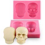 UG LAND INDIA 3D Skull Silicone Mould Fondant Sugar Clay Jewellery Fimo Button Cake Decoration Mold Chocolate Mold