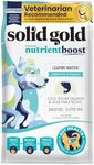 Solid Gold Nutrientboost Leaping Waters - Dry Dog Food for Sensitive Stomach - w/Salmon & Vegetables - Digestive Probiotics for Gut Health - Superfood & Antioxidant Support for Dogs - 3.75 LB Bag