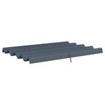 Outsunny Retractable Pergola Roof, Sun Shade Cover, UV30+ Protected Replacement Canopy Fabric for 2.85 x 2m Pergola Frame, Dark Grey