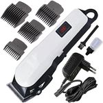 New Rechargeable Cordless Use Professional Hair Clipper For Dogs Heavy Duty Best Trimmer Razor Pets Animals Hair Remover Machine With Grooming Kits Accessories - Unisex-Adults Pets