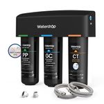 Waterdrop TSA Under Sink Water Filter System, 3-Stage High Capacity Water Filtration System, NSF/ANSI 42 Certified,Reduce PFAS, PFOA/PFOS, Reduce Lead, Chlorine, Bad Taste