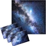 VIHOSE 4 Pcs 2 x 2 Feet Fluorescent Light Covers for Ceiling Lights Classroom Light Covers for Reducing Harsh Glare Flicker Magnetic Light Filters for Office Classroom Home Drop Ceiling (Milky Way)