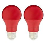 Amazon Basics A19 Red Color Party L