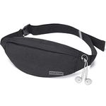 Small Crossbody Fanny Pack Women Men Kids with 3-Zipper Pockets,Gifts for Enjoy Festival Party Sports Workout Yoga Traveling Running Casual Hands-Free,Adjustable Waist Pack Belt Bags