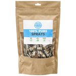 Pets Purest Sprats Dog Treats & Cat Snack - 100% Natural Air-Dried Fish Treat for Dogs, Puppy, Cats, Kitten & Senior. Pure Healthy Grain, Gluten & Lactose Free Hypoallergenic Raw Pet Food (100g)