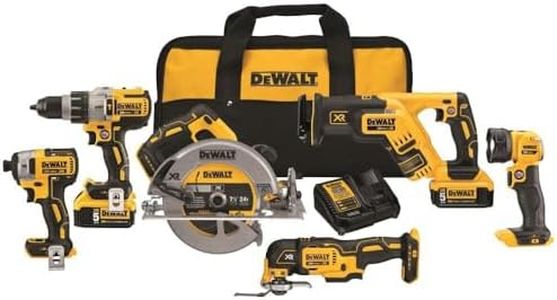 DEWALT 20V MAX Power Tool Combo Kit, 6-Tool Cordless Power Tool Set with 2 Batteries and Charger (DCK694P2)