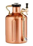 GrowlerWerks Copper uKeg Carbonated Growler-Great Gift for Beer Lovers, 128 oz