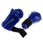 Menolana Children Sparring Gloves Karate Boxing Hand Guard Protective Gear, as described+as described, Blue S