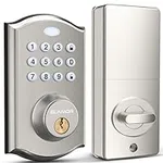 Keyless Entry Door Lock - Electronic Door Lock with Keypad, Smart Deadbolt Lock with Auto Lock, Security Waterproof Smart Lock, Easy to Install, Ideal for Front Door, Home Use, Apartment - ELAMOR M19