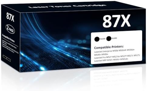 87X Black Toner Cartridges 2 Pack Compatible for HP 87X CF287X 87A CF287A Toner Cartridges Compatible for HP Laser Jet Enterprise M506 M506dn M506n M506x Pro M527 M527dn M527z MFP M501 M501n M501dn