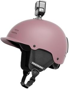 InnerKing Ski Helmet, Lightweight Adult Snowboard Helmet with Durable PC Shell, Shock-Absorbing EPS Foam & Soft Lining, Adjustable Fit & 12 Air Vents Snow Sport Helmet for Men and Women -Pink M