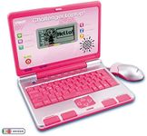 VTech Challenger Laptop, Pink, Kids Laptop with Vocabulary, Maths & French Learning Games, 2 Player Kids Computer, Educational Toy Computer for Kids, Fun Laptop, Boys and Girls Ages 4 Years +