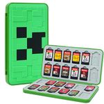 TIKOdirect Game Card Case for Switch/SD Cards, Storage 24 Switch Game Cards Portable Holder Pretty Cute Hard Shell with Magenic Closure, Green